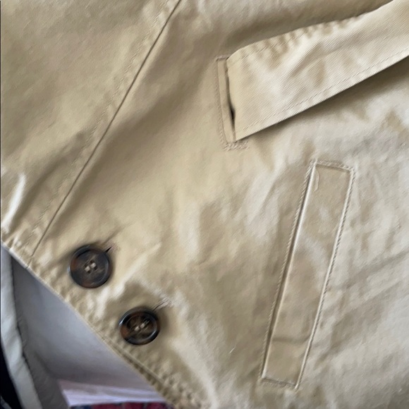 Anthropologie Tulle Double breasted Cape Jacket Khaki - Picture 9 of 9